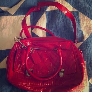 Red Leather Coach Bag